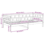 Dagseng Hvit Heltre Furu 90X190 Cm