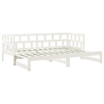 Uttrekkbar Dagseng Hvit Heltre Furu 2X(90X200) Cm