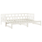 Uttrekkbar Dagseng Hvit Heltre Furu 2X(80X200) Cm