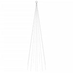 Juletre På Flaggstang 310 Led Kaldhvit 300 Cm