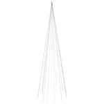 Juletre På Flaggstang 732 Led Kaldhvit 500 Cm