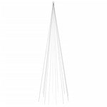 Juletre På Flaggstang 732 Led Fargerik 500 Cm