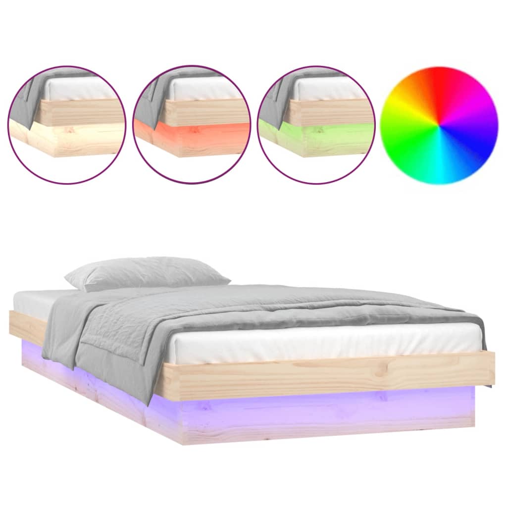 Sengeramme Med Led 90X200 Cm Heltre