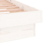 Sengeramme Med Led Hvit 140X200 Cm Heltre