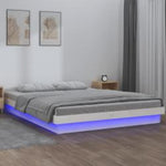 Sengeramme Med Led Hvit 140X200 Cm Heltre