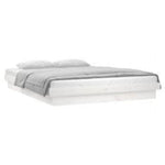 Sengeramme Med Led Hvit 160X200 Cm Heltre