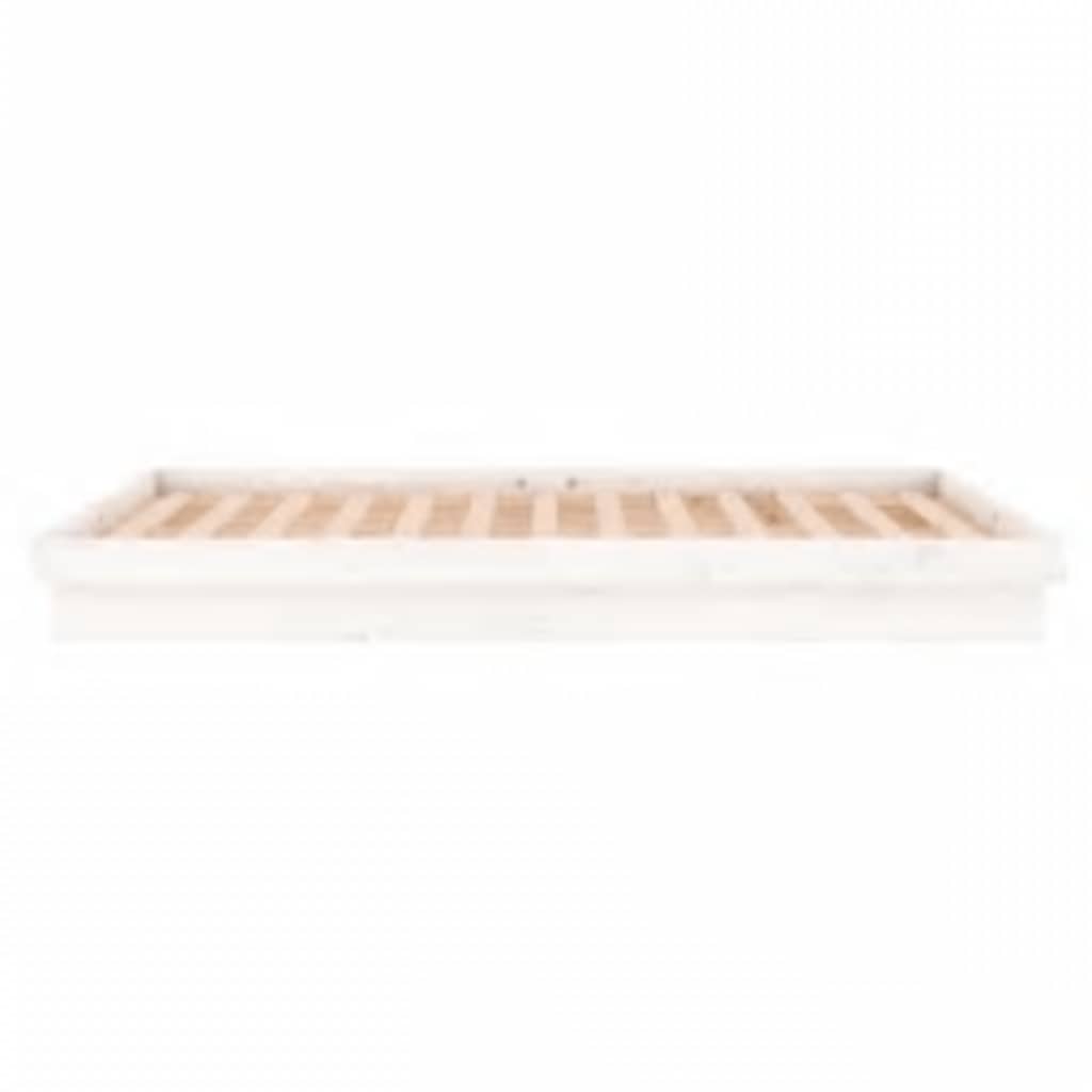 Sengeramme Med Led Hvit 160X200 Cm Heltre