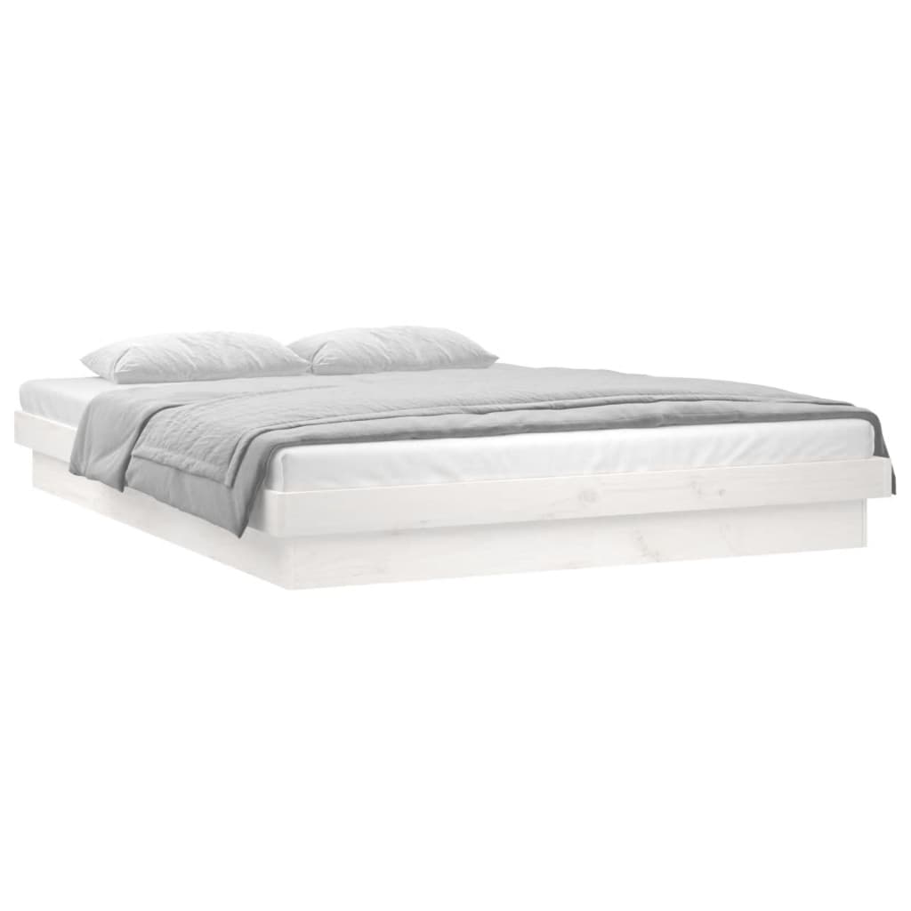 Sengeramme Med Led Hvit 180X200 Cm Super King Heltre