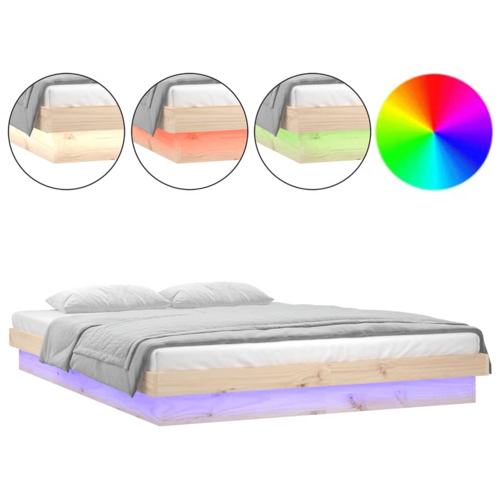 Sengeramme Med Led 200X200 Cm Heltre