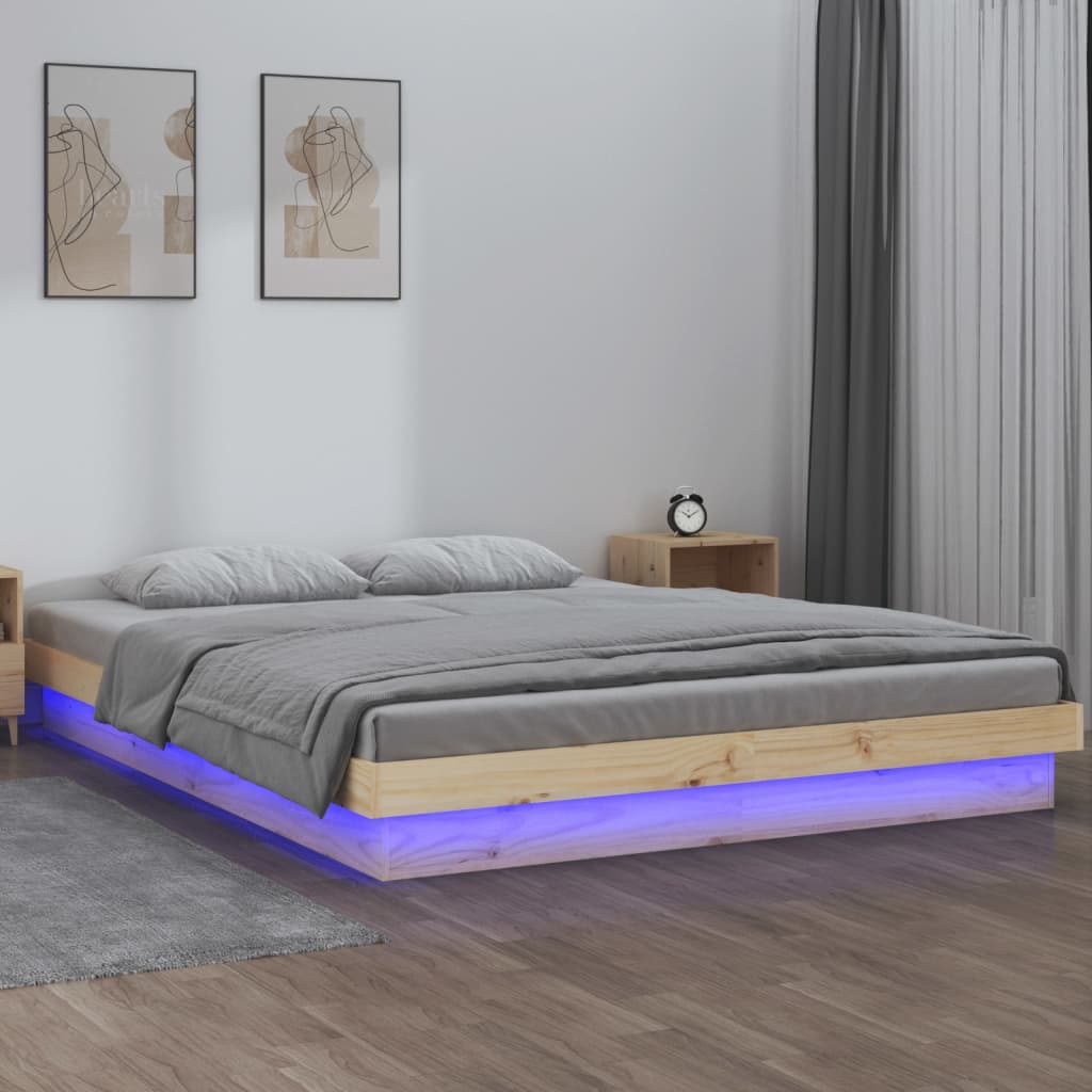 Sengeramme Med Led 200X200 Cm Heltre
