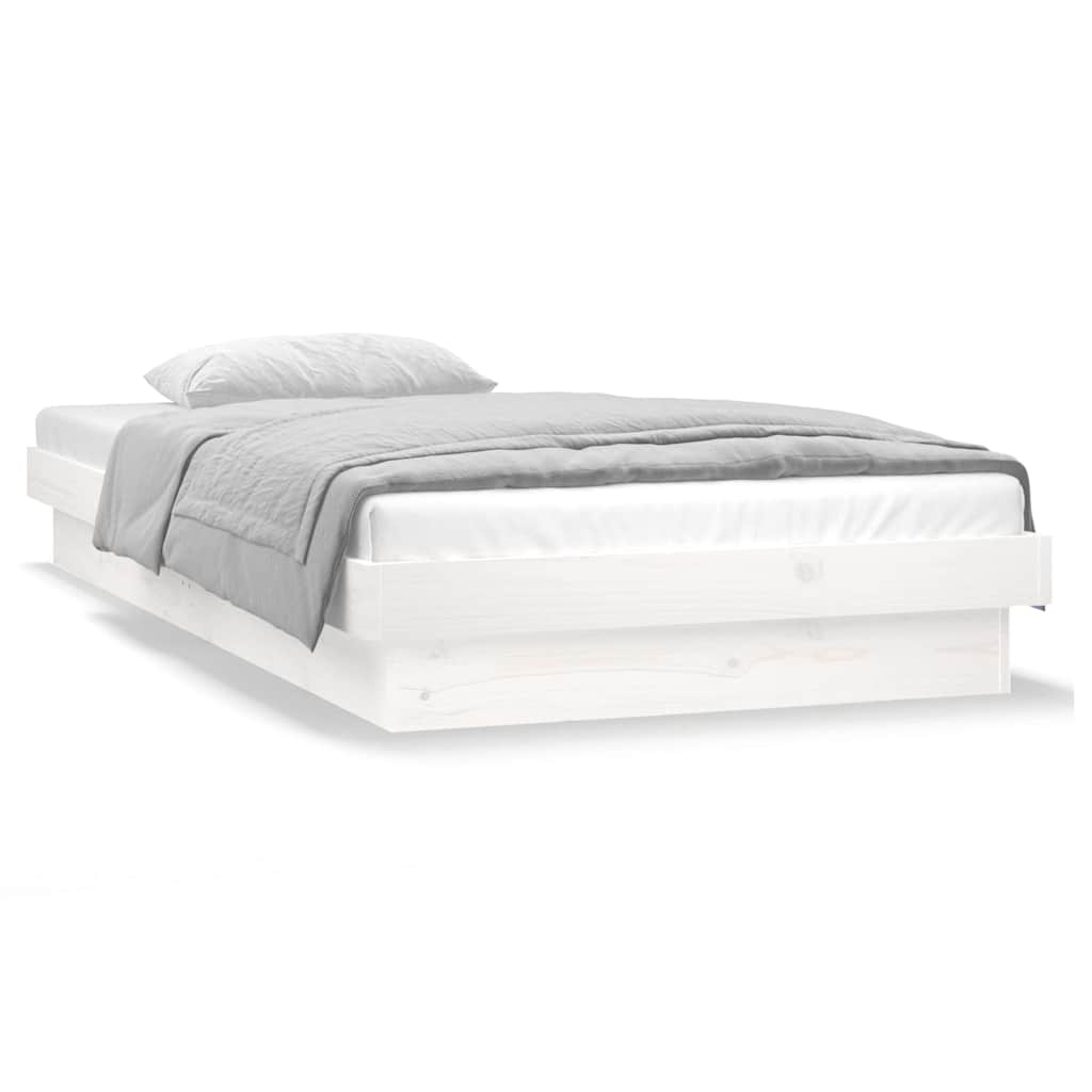 Sengeramme Med Led Hvit 75X190 Cm Small Single Heltre
