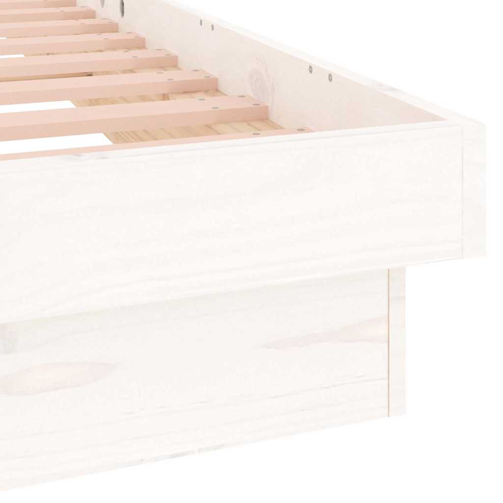 Sengeramme Med Led Hvit 75X190 Cm Small Single Heltre