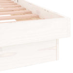 Sengeramme Med Led Hvit 75X190 Cm Small Single Heltre