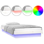 Sengeramme Med Led Hvit 90X190 Cm Single Heltre