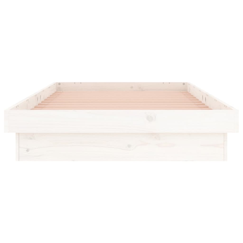 Sengeramme Med Led Hvit 90X190 Cm Single Heltre