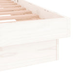 Sengeramme Med Led Hvit 90X190 Cm Single Heltre