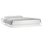 Sengeramme Med Led Hvit 135X190 Cm Double Heltre