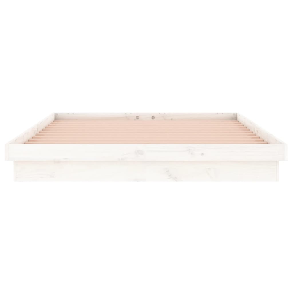Sengeramme Med Led Hvit 135X190 Cm Double Heltre