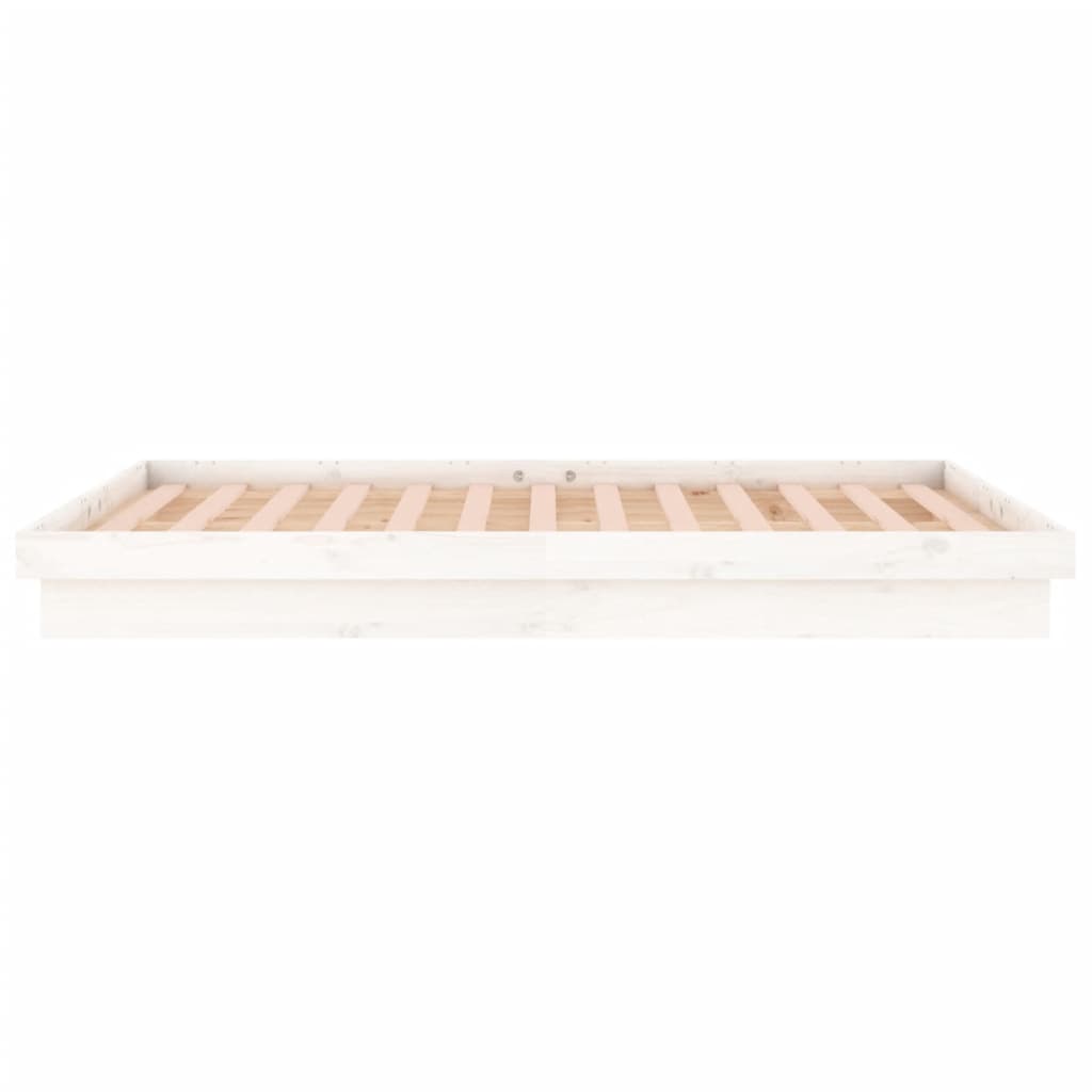 Sengeramme Med Led Hvit 135X190 Cm Double Heltre