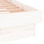 Sengeramme Med Led Hvit 135X190 Cm Double Heltre