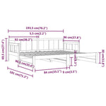 Uttrekkbar Dagseng Heltre Furu 2X(90X190) Cm