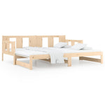 Uttrekkbar Dagseng Heltre Furu 2X(90X190) Cm