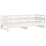 Uttrekkbar Dagseng Hvit Heltre Furu 2X(80X200) Cm