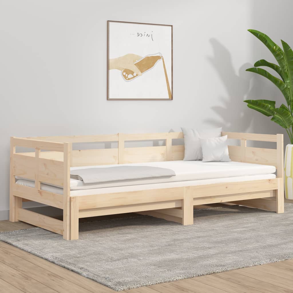 Uttrekkbar Dagseng Heltre Furu 2X(90X190) Cm
