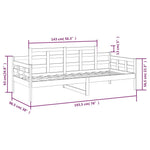 Dagseng Hvit Heltre Furu 90X190 Cm