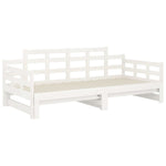 Uttrekkbar Dagseng Hvit Heltre Furu 2X(80X200) Cm