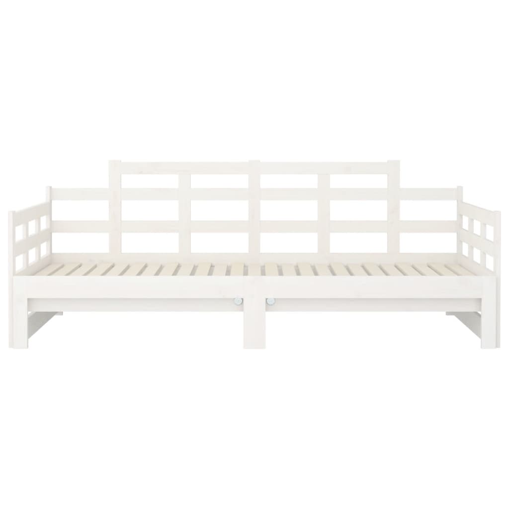 Uttrekkbar Dagseng Hvit Heltre Furu 2X(80X200) Cm