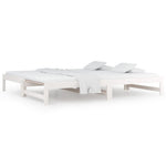 Uttrekkbar Dagseng Hvit 2X(90X190) Cm Heltre Furu