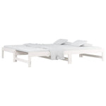 Uttrekkbar Dagseng Hvit 2X(90X190) Cm Heltre Furu