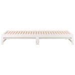 Uttrekkbar Dagseng Hvit 2X(90X190) Cm Heltre Furu