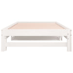 Uttrekkbar Dagseng Hvit 2X(90X190) Cm Heltre Furu