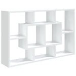 Vegghylle Hvit 85X16X52,5 Cm Konstruert Tre