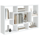 Vegghylle Hvit 85X16X52,5 Cm Konstruert Tre