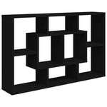 Vegghylle Svart 85X16X52,5 Cm Konstruert Tre