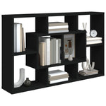 Vegghylle Svart 85X16X52,5 Cm Konstruert Tre