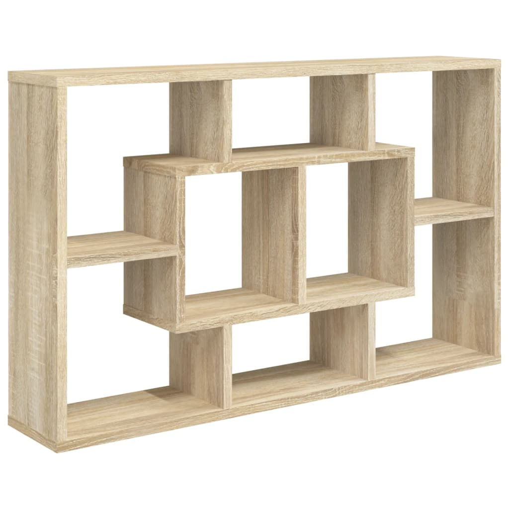 Vegghylle Sonoma Eik 85X16X52,5 Cm Konstruert Tre