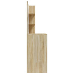 Sminkebord Med Speil Sonoma Eik Mdf 74,5X40X141 Cm