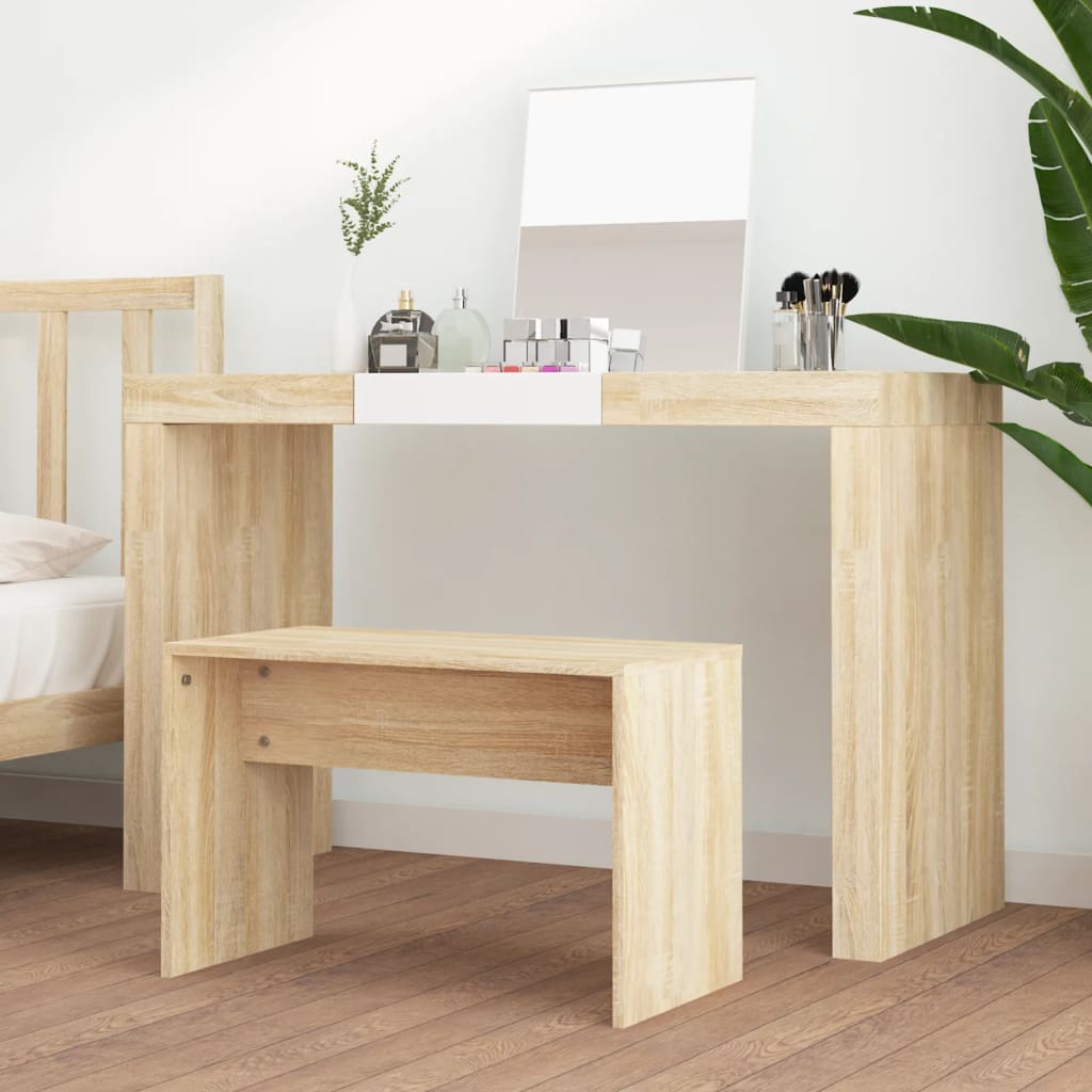 Krakk Til Sminkebord Sonoma Eik 70X35X45 Cm Konstruert Tre