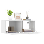 Tv-Benker 2 Stk Hvit 80X30X30 Cm Konstruert Tre