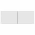 Tv-Benker 2 Stk Hvit 80X30X30 Cm Konstruert Tre