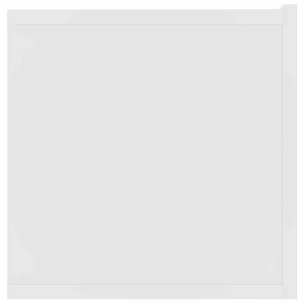 Tv-Benker 2 Stk Hvit 80X30X30 Cm Konstruert Tre