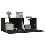 Tv-Benker 2 Stk Svart 80X30X30 Cm Konstruert Tre