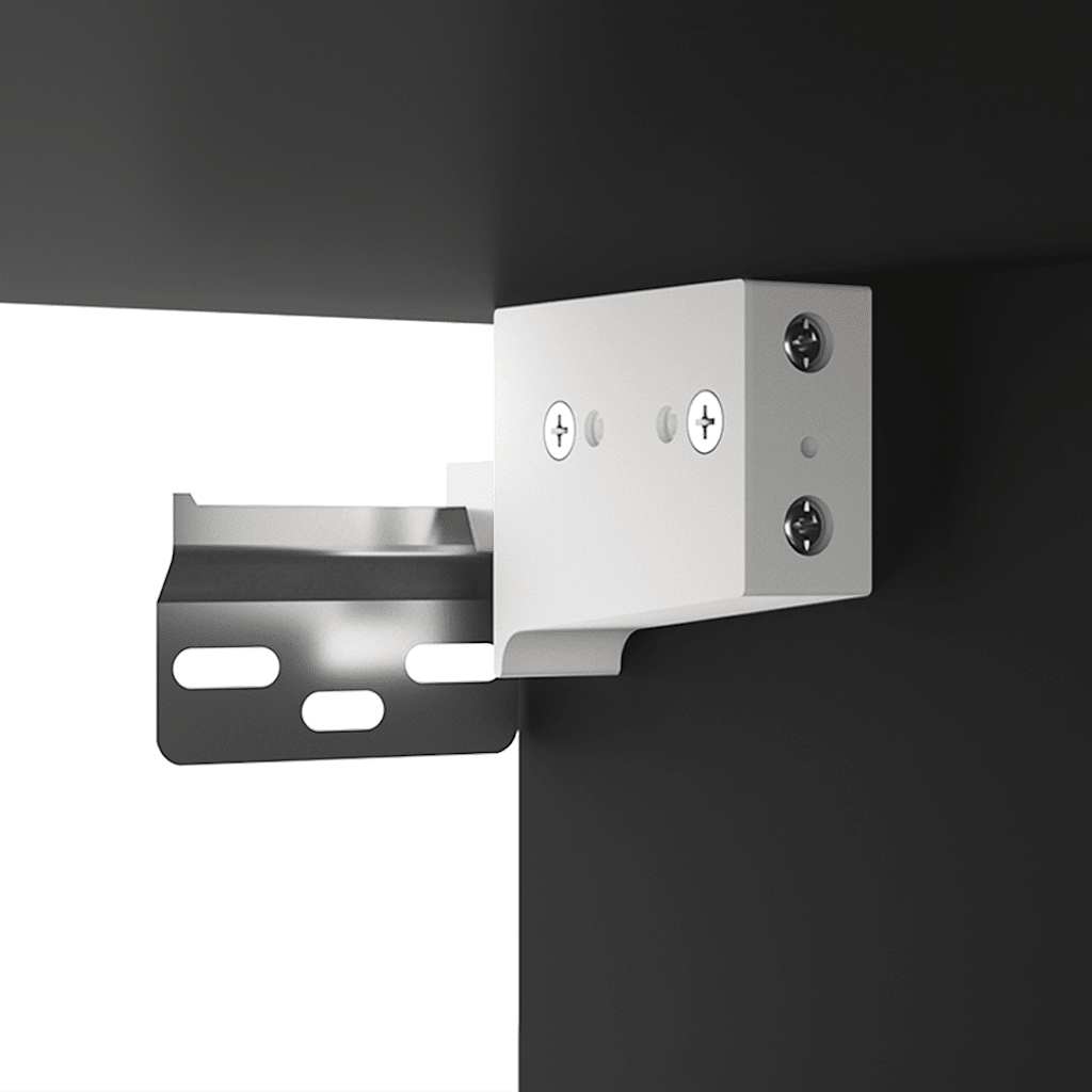 Tv-Benker 2 Stk Svart 80X30X30 Cm Konstruert Tre