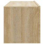 Vegghengte Tv-Benker 2Stk Sonoma Eik 100X30X30Cm Konstruert Tre