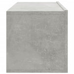 Vegghengte Tv-Benker 2 Stk Betonggrå 100X30X30Cm Konstruert Tre