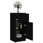 Skjenk Svart 30X30X70 Cm Konstruert Tre